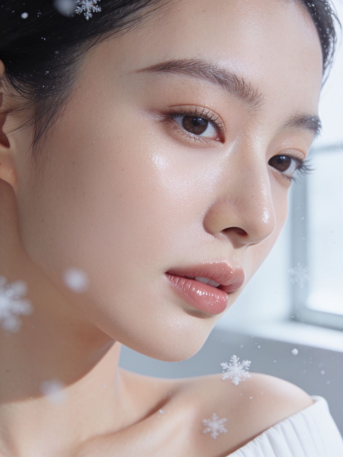 맑은 피부 클로즈업